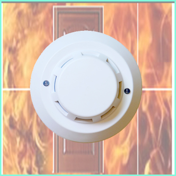 24V 2 Wire Wired Networking Conventional Photoelectric Smoke Detector for Fire Alarm System
