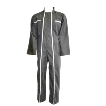 Cheap Work coveralls with double zippers for mens safety clothing