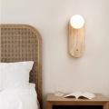 Indoor Modern Glass Shade Stone Wall Lamp