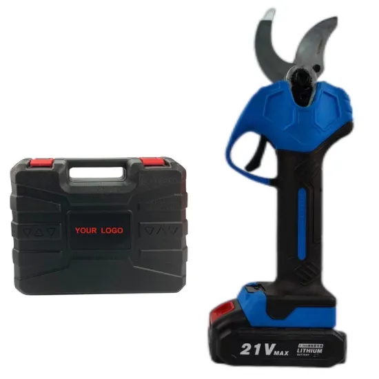 Professional Electric Pruner: 40mm Cordless Battery-Powered Shears for Vineyard Pruning and General Gardening