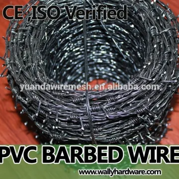 pvc coated barbed wire fence roll price
