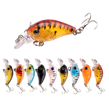 45 มม. 4G โปร่งแสงเบสเทราต์เหยื่อเหยื่อลอยเหยื่อตกปลา Crankbait Lure