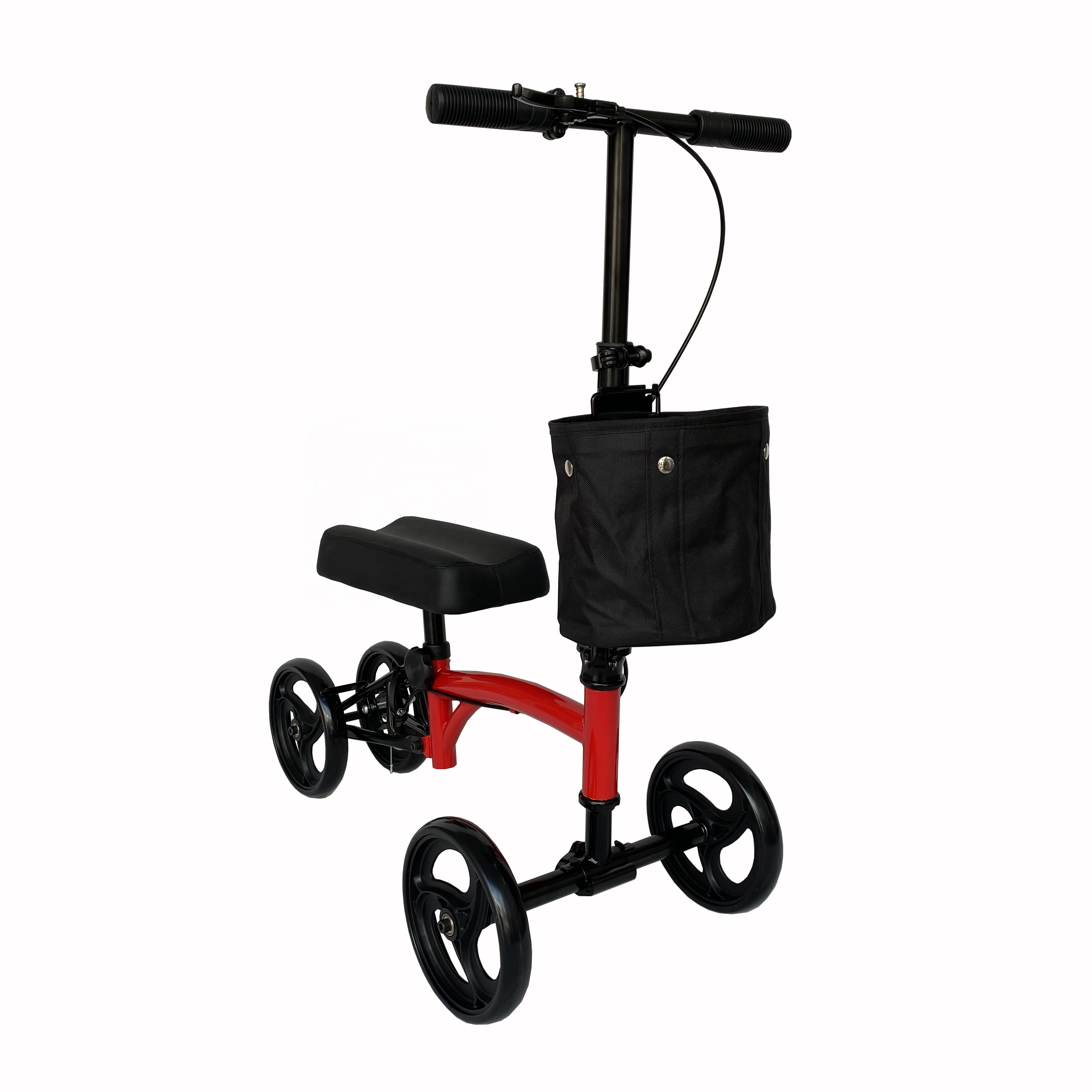 Red Rolling Medical Knie Rollator Walker Roller