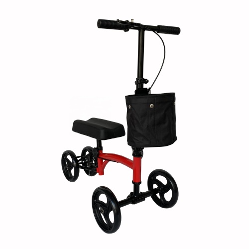 Nuevo diseño de cuatro ruedas Rollador de rodilla de acero Walker
