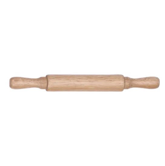 Small wooden rolling pin with handle