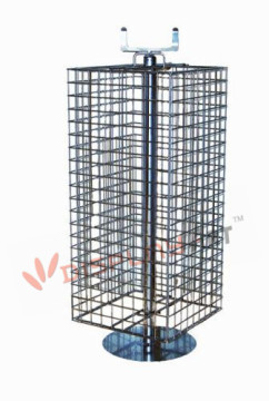 4 way wire gridwall rack for display