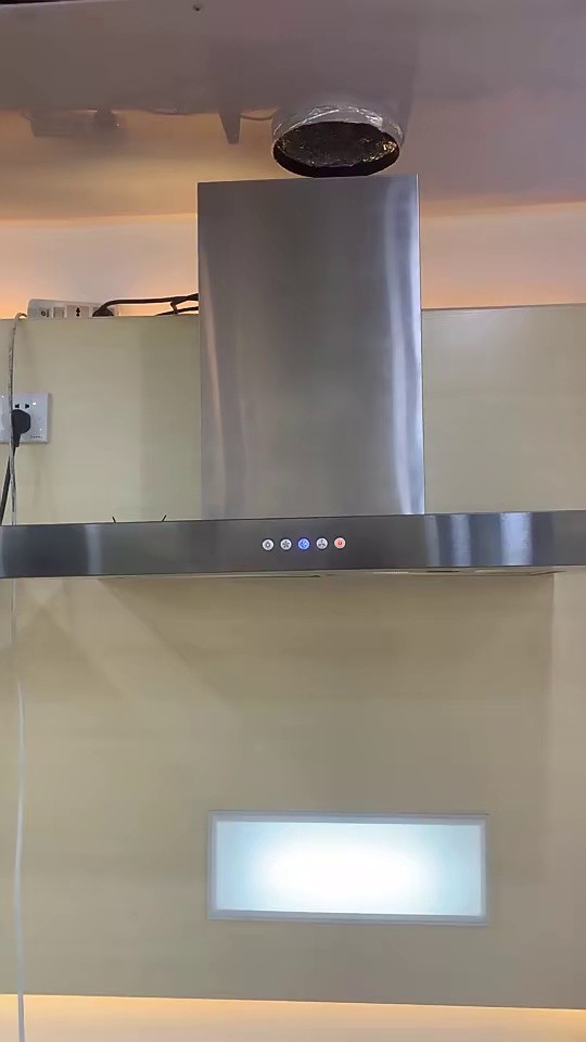 North America Market T Shape touch Button Custom Or Standard Side Wall Mounted Range Hood With ETL Certificated