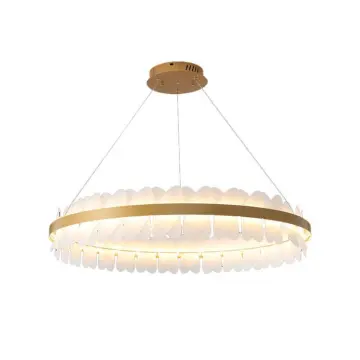 INSHINE Round Glass Drop Pendant Light