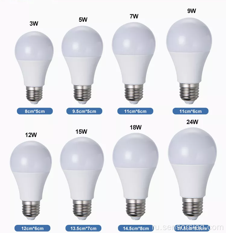 E26 Светодиодная лампочка 8W 573LM Dimmable TUV CE ROHS достигает 3000K