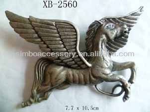 fashion metal flying horse jewelry animal brooch pin