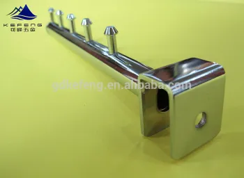 Manufactorer high quality straight tube with nails display hook for rectangular hangrail KF-D061