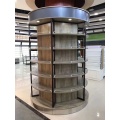 Double Sided Cylindrical Design Supermarket Shelves