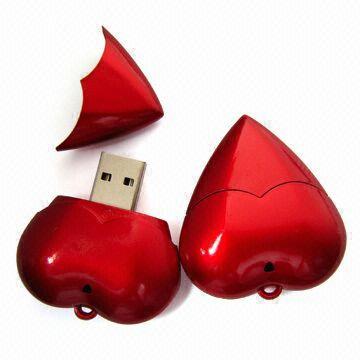 HOT!!! Red heart USB flash memory OEM