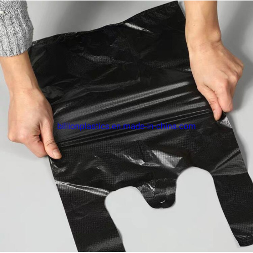 Plastic Clear Bag Vest Handles Bags T Shirt Supermarket Shopping Plastic Bags with Own Logo