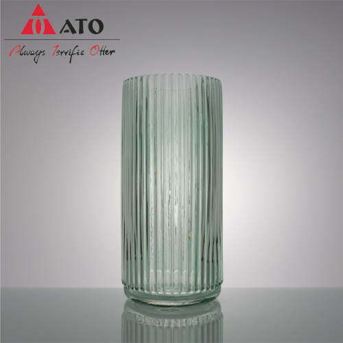Minimalis Minimalis Nordic Green Crystal Glass Flower Vas