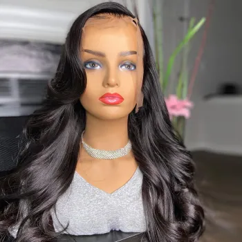 Brazilian Body Wave Lace Frontal Wig HD Transparent Lace Front Human Hair Wigs For Women Pre Plucked Body Wave Lace Frontal Wigs