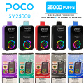 ใหม่ poco sv25000 puffs nic 5% disposer vape vape