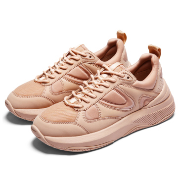 KBY PU Flyknit Daddy shoes Casual Sport Shoes Pink