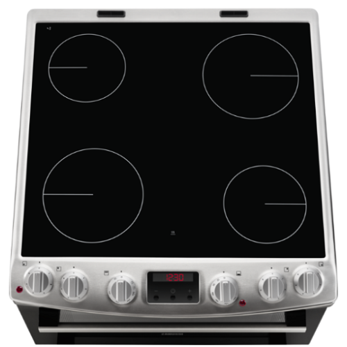 Hob elétrico e forno zanussi preto