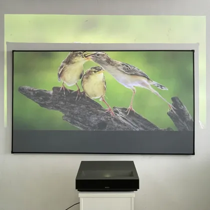 2021 T Prism UST Laser Projector Screen 84 Inch ALR Curtain with Gain 0.85 for Fengmi VAVA 4K 3D