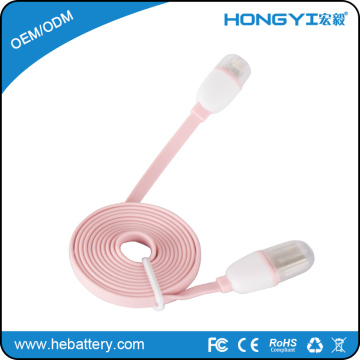 high quality hot sale mobile phone charging cable usb flat usb cable HE-838A