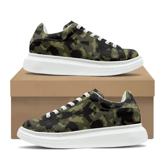 Customized Camouflage MQ Causal Walking Shoes for Drop Shipping