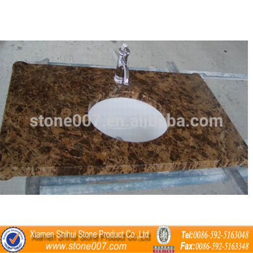 Good Quality Dark Emperador Marble Vanity Top