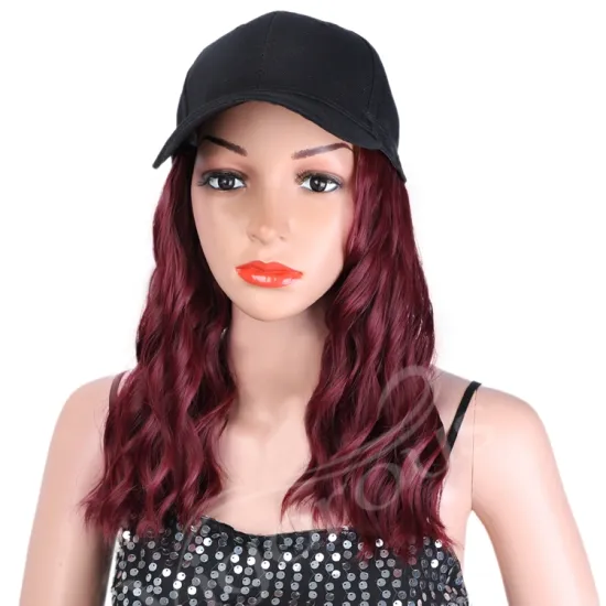 vigorous Cheapest High Temperature Quality Synthetic Hair Custom Bug Long Water Wave Wig Hats For Black Women
