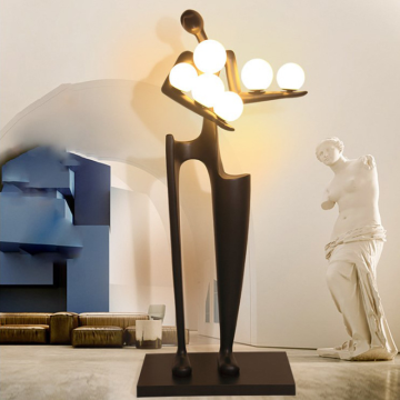Modern Designer Humanoid Art Sculpture Floor Lamp - Creative Home Decor & Lighting