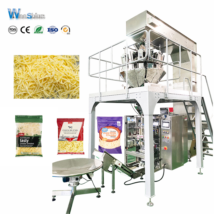 Machine d'emballage de broyeur de fromage déchiqueté de 1 kg