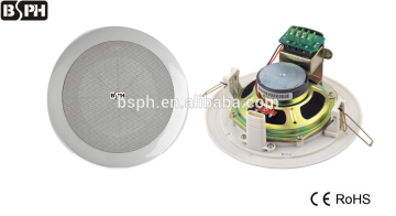 5W 7.5 inch metal grill install in wall amplifier Speaker Ceiling Speaker for public address system