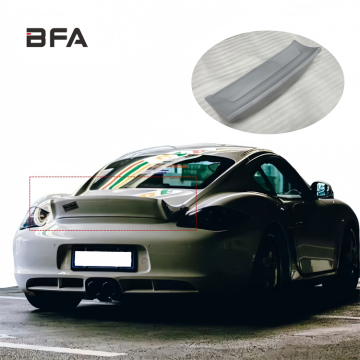 Porsche Cayman 987.1 987.2 Rear Wing Spoiler Replacement Kit - Carbon Fiber Bumper Body Kit