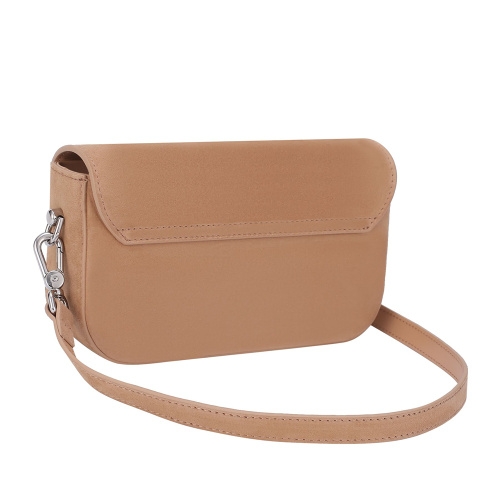 Elegant Genuine Leather Crossbody Pillow Bag