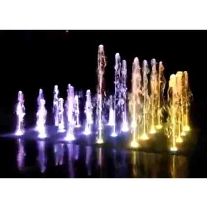 Floor Music fountain with light