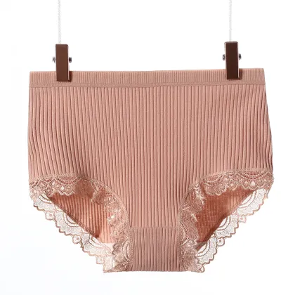 High Quality Pure Cotton Comfortable High Waisted Tummy Women's Panties Underwear