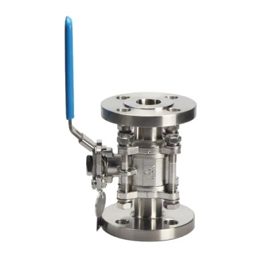 Stainless Steel High Platform Flanged 3pc Ball Valve