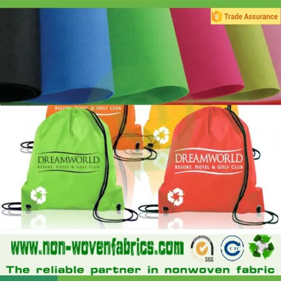 Shopping bags fabric Factory Supply 100% Pp Spunbonded Nonwoven Fabric
