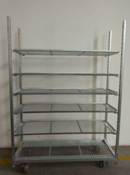 movable agricultural flower trolley