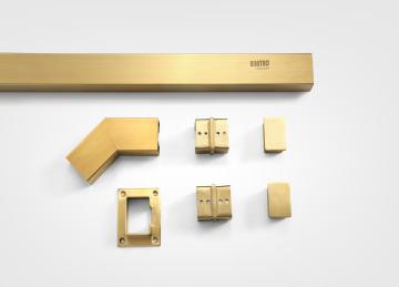 Square Handrail System Kit Gold