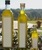 Whole clear thin glass bottle with screw cap for healty food