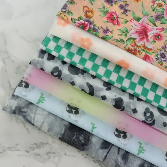 Printing Lightweight Softy Polyester Mesh Textile