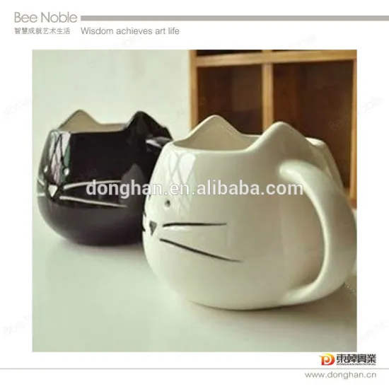 Top grade hotsell promotional cute Porcelain Cat Mug