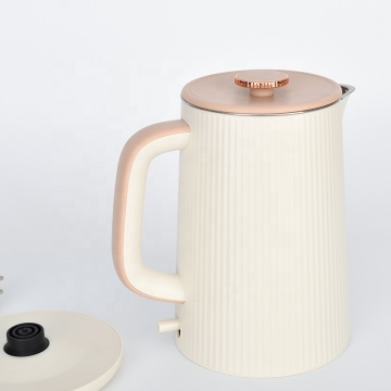 1.5L Kettle elétrica de aço inoxidável e fervente rápido com design anti-escaldado de parede dupla