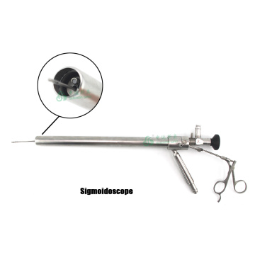 Ensemble de sigmoïdoscope en acier inoxydable réutilisable chirurgical