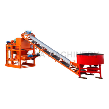 Automatic Plate Feed Intelligent QTJ4-26 Concrete Block Machinery - Semi-Automatic Hollow Cement Brick Machine