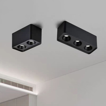36W Square COB LED Spotlight - Aluminum Body Surface Mount Downlight