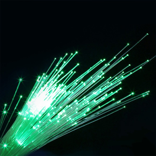 Optical end glow fibres