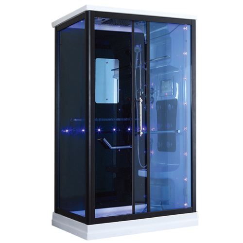 46 Inch Glass Shower Door Tempered Glass Steam Shower Room with Massage