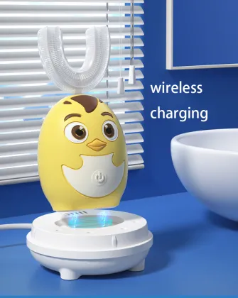 U shaped silicone kids autobrush electric toothbrush for children