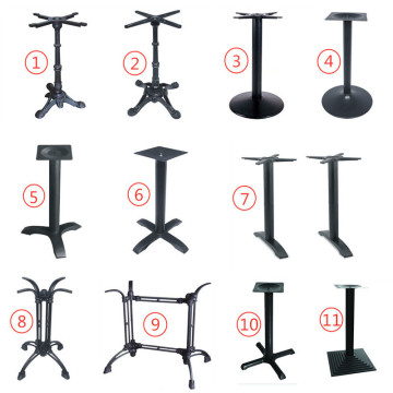 Vintage Hotel Black Cast Iron Metal Table Leg